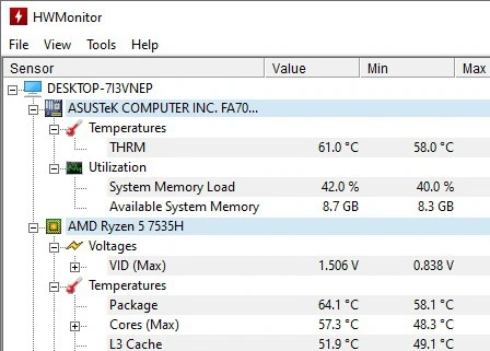 HWMonitor