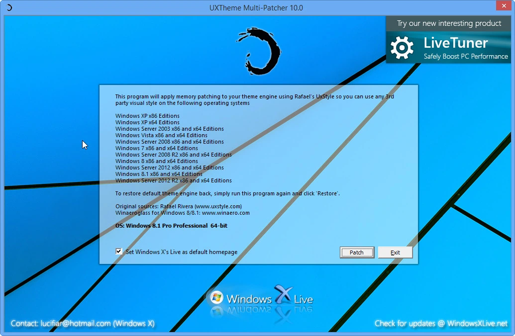 Uxtheme Multi-patcher — изображение 1