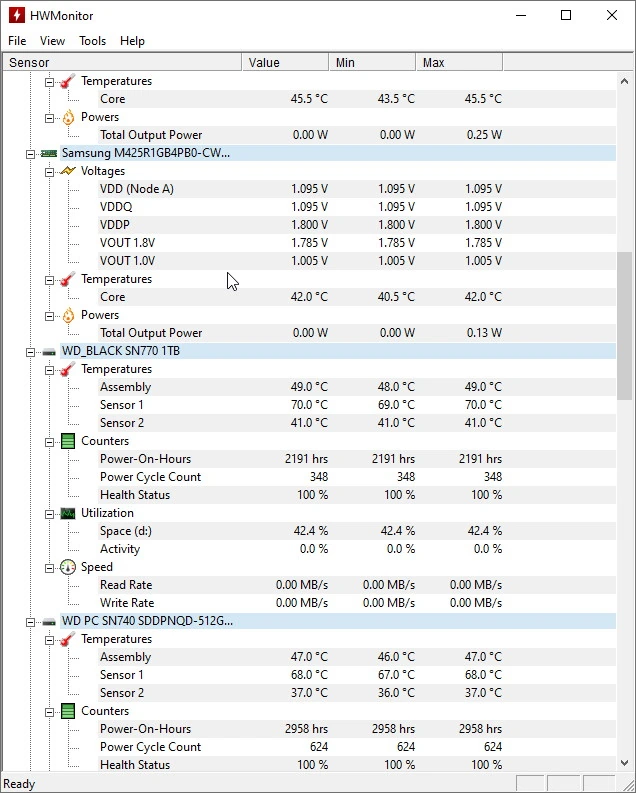 HWMonitor — изображение 2