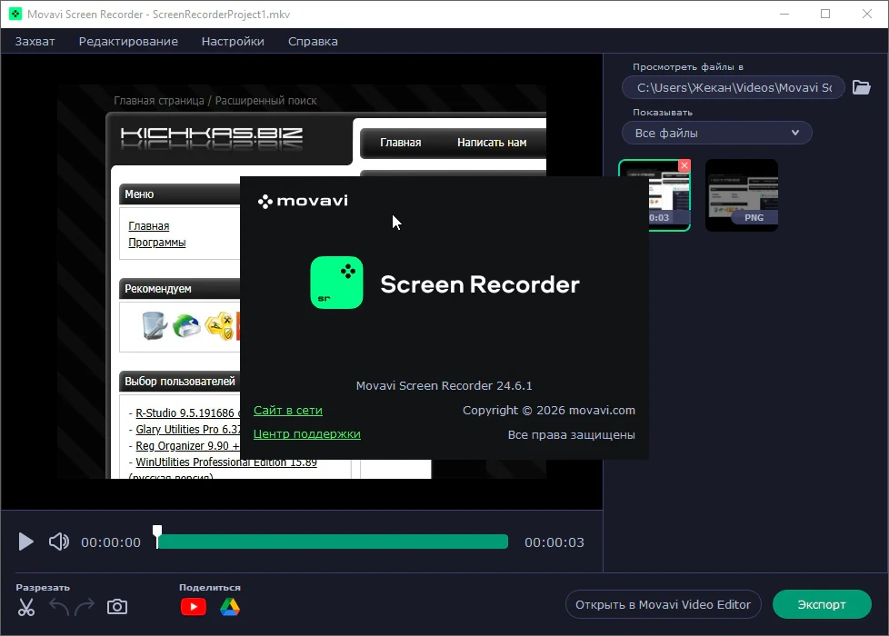 Movavi Screen Recorder — изображение 2