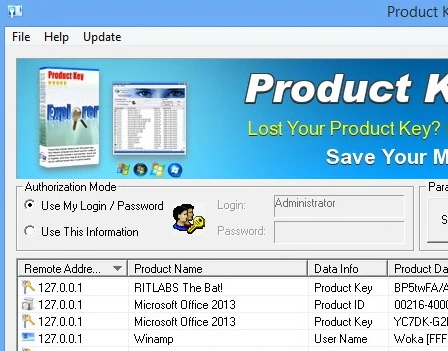 Product Key Explorer